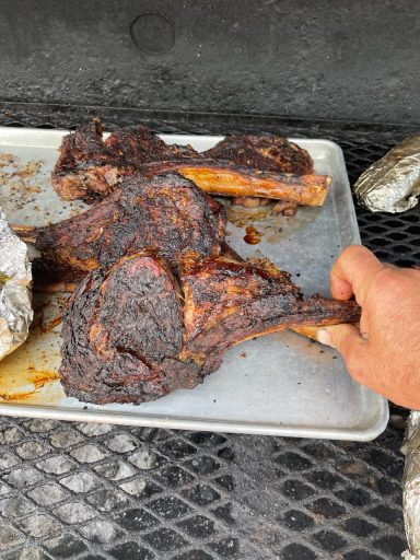 Tomahawk ribeye steak