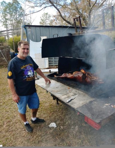 smoked whole pig